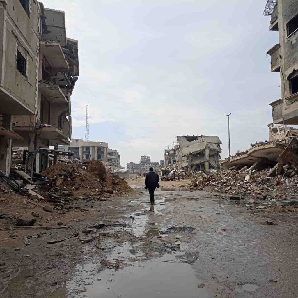 Edificios bombardeados en Gaza