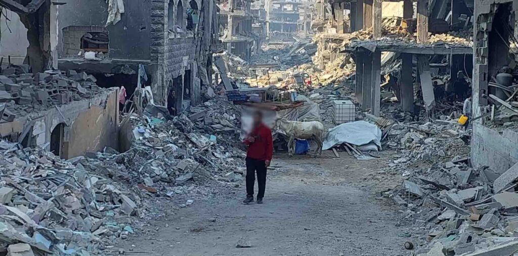 ZONA AFECTADA POR CONFLICTO EN GAZA