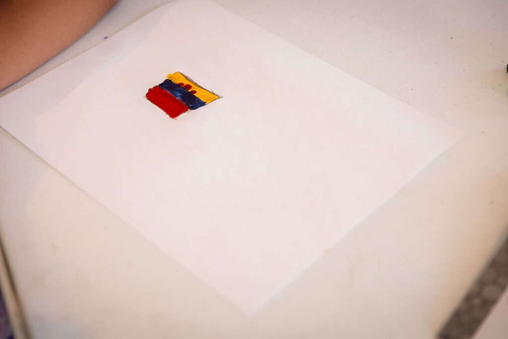 Dibujo de la bandera de Venezuela.