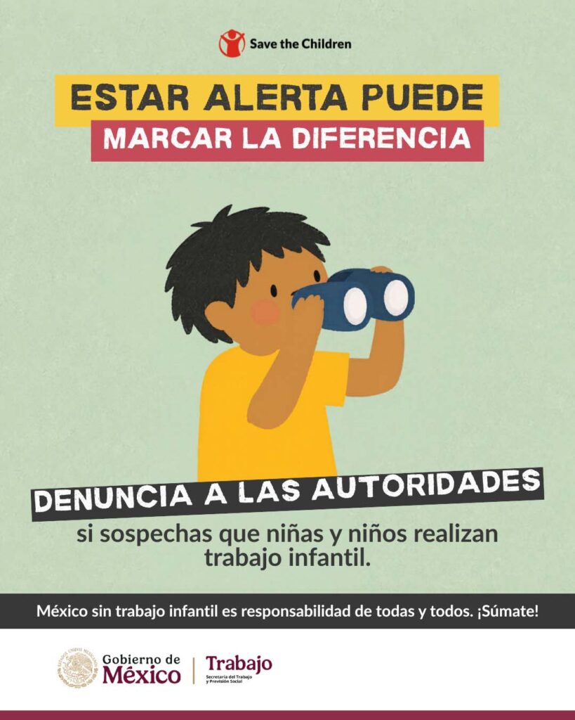 Campaña para prevenir y erradicar el trabajo infantil