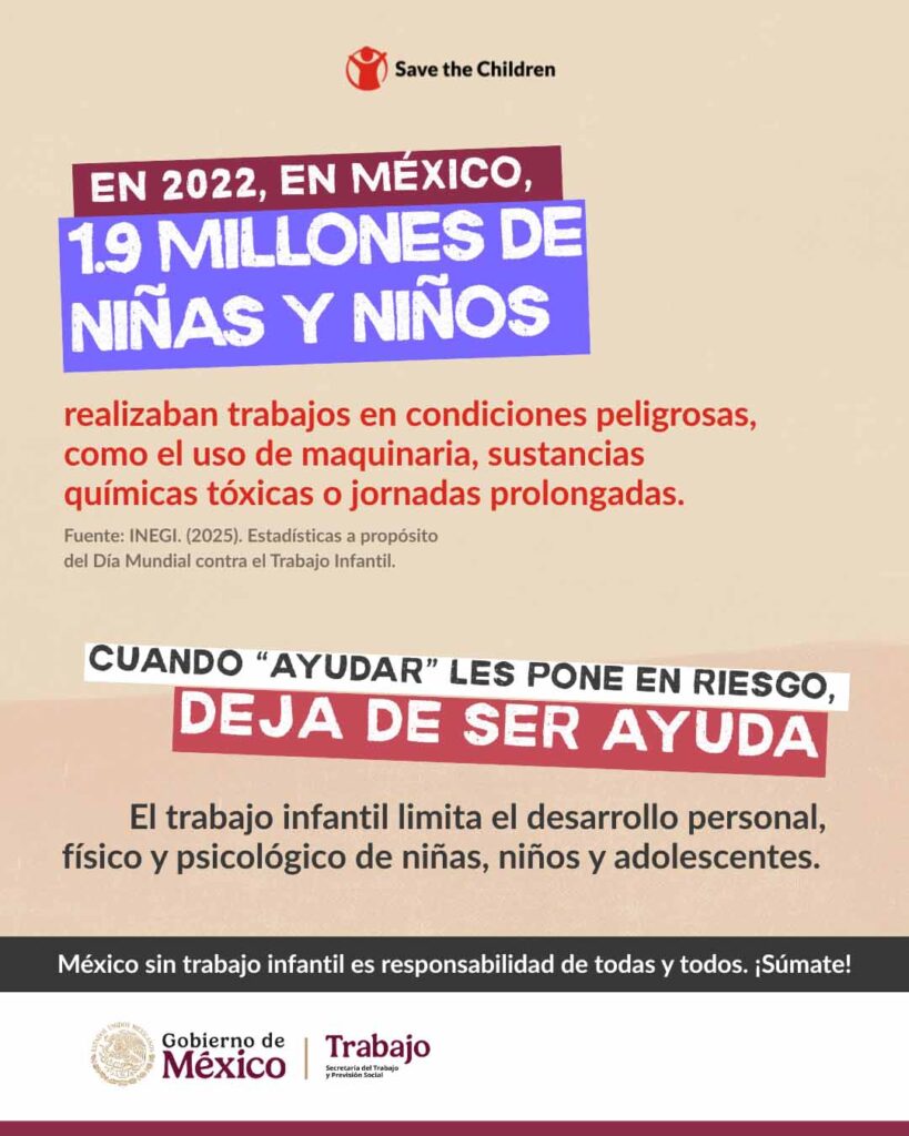 Campaña para prevenir y erradicar el trabajo infantil