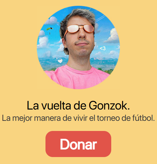 la vuelta de gonzok donar
